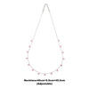 Silver Pink Queens Necklace