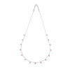 Silver Pink Queens Necklace