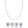 Silver Pink Queens Necklace