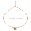 Rose Gold Daisy Gloss Pendant with Chain