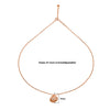 Rose Gold Open Shell Pendant with Chain