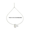 Silver Elegant Pearl Pendant with Chain