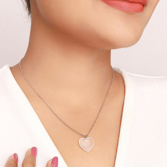 Silver Mi Amor Pendant with Chain