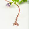 Rose Gold Mermaid's Tail Pendant with Chain