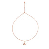 Rose Gold Mermaid's Tail Pendant with Chain