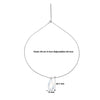 Silver Crystal Blush Pendant with Chain