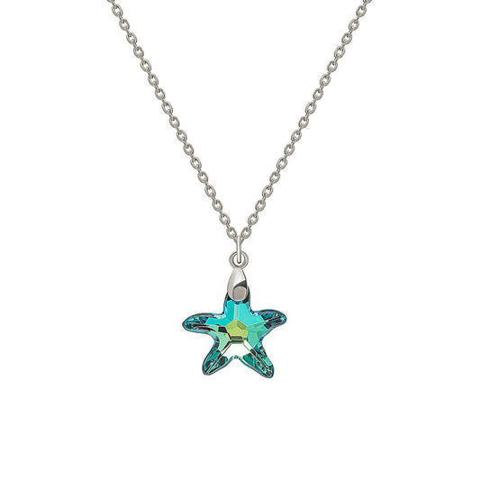 Silver Northern Star Pendant with Chain