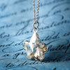 Silver Warm Petal Pendant with Chain