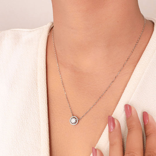 Silver Pastel Ocean Necklace