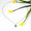 Silver Round Illusion Pendant with Chain
