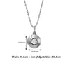 Silver Round Illusion Pendant with Chain