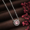Silver Pink Pixie Necklace