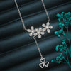 Silver Crystal Garland Necklace