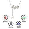 Silver Crystal Garland Necklace
