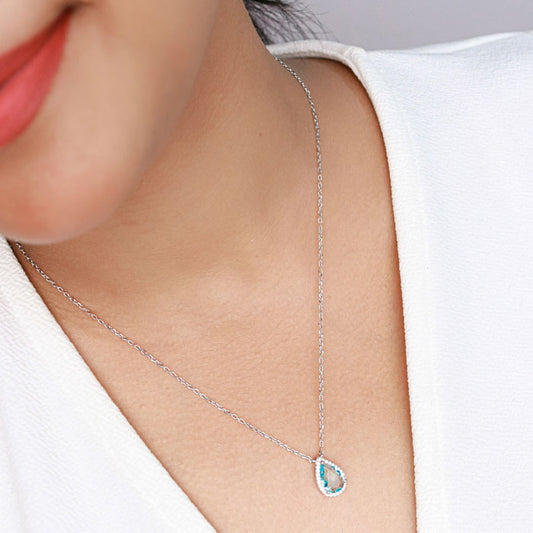 Silver Ocean Bliss Necklace