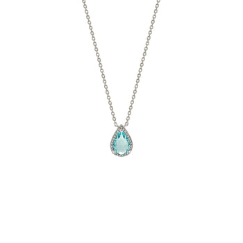 Silver Ocean Bliss Necklace