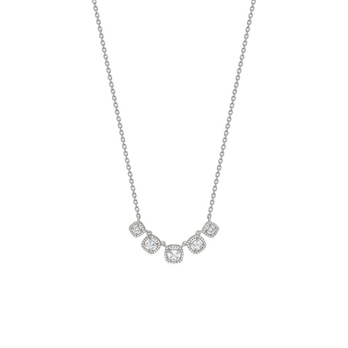 Silver White Royalty Necklace