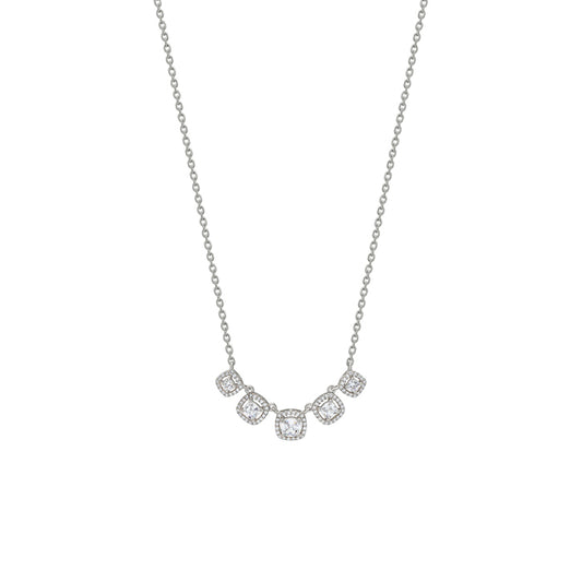 Silver White Royalty Necklace