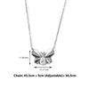 Silver Social Butterfly Pendant with Chain