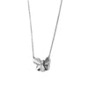 Silver Social Butterfly Pendant with Chain
