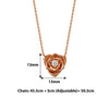 Rose Gold Rosetta Necklace