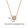 Rose Gold Fantasy Necklace (5 in 1 Crystal)