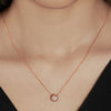 Rose Gold Fairytail Necklace (5 in 1 Crystal)