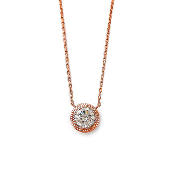 Rose Gold Fairytail Necklace (5 in 1 Crystal)