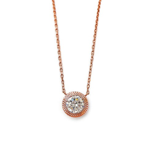 Rose Gold Fairytail Necklace (5 in 1 Crystal)
