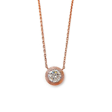 Rose Gold Fairytail Necklace (5 in 1 Crystal)