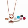 Rose Gold Fairytail Necklace (5 in 1 Crystal)
