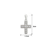 Silver Christ's Vogue Cross Pendant
