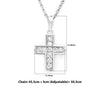 Silver Christ's Vogue Cross Pendant with Chain