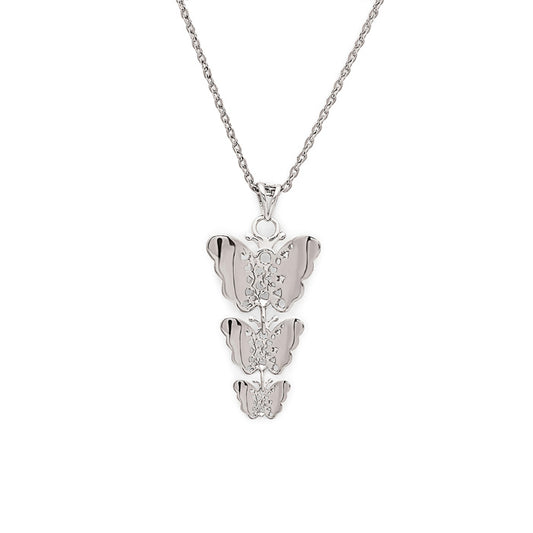 Silver Butterfly Pendant with Chain