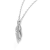 Silver Leaf Pendant with Chain