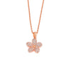 Rose Gold Floweret Pendant with Chain