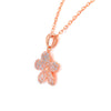 Rose Gold Floweret Pendant with Chain