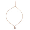 Rose Gold Floweret Pendant with Chain