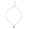 Silver Evil Eye Pendant with Chain