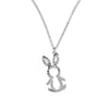 Silver Honey Bunny Pendant with Chain