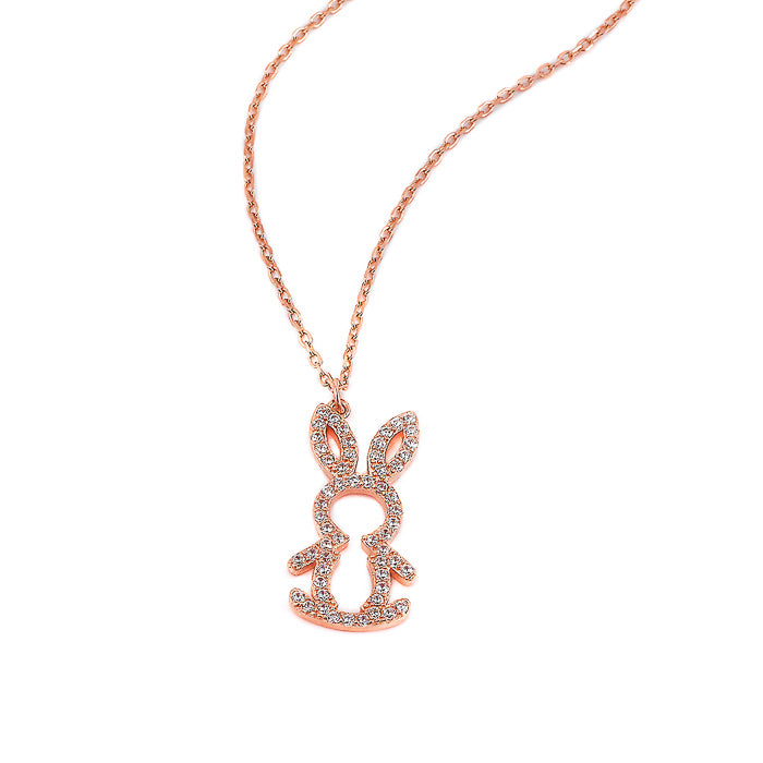 Buy the Rose Gold Honey Bunny Pendant with Chain Silberry