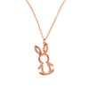 Rose Gold Honey Bunny Pendant with Chain