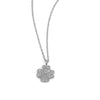 Silver Shamrock Leaf Pendant with Chain