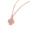 Rose Gold Shamrock Leaf Pendant with Chain