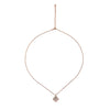 Rose Gold Shamrock Leaf Pendant with Chain