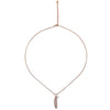Rose Gold Quill Necklace