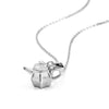 Silver Tiny Tea-Pot Pendant with Chain