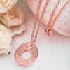 Rose Gold Shield Necklace