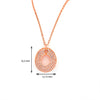 Rose Gold Shield Necklace