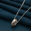 Silver Black Glory Pendant with Chain